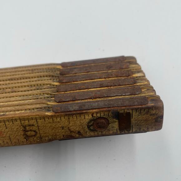 Vintage Lufkin X46 extension folding wooden ruler carpentry trades 6ft - Picture 3 of 7